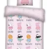 Peppa Gris Sengesett 150x210 Rosa