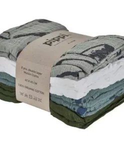 Pippi Musselinteppe 8-pack, Lead