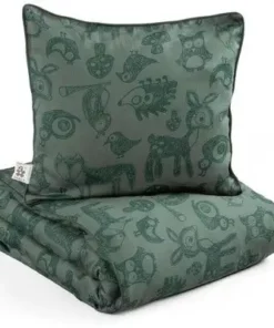 Sebra Sengesett 100x140, Bottle Green