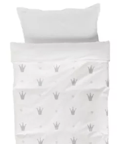 NG Baby Sengesett 70x80 Royal, Hvid/Grå