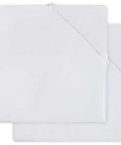 Jollein Stretchlaken 2-pack Bomullsjersey 40x80cm, Hvit