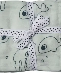 Done By Deer Swaddler Sea Friends 120x120 2-pack, Blue