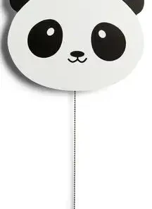Alice & Fox Vegglampe Panda, Hvit/Svart