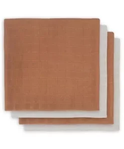 Jollein Musselinteppe Bamboo 4-pack, Caramel-Nougat