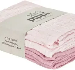 Pippi Musselinteppe 4-pack, Shrinking Violet