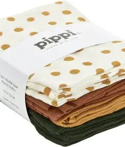 Pippi Musselinteppe 8-pack, Adobe