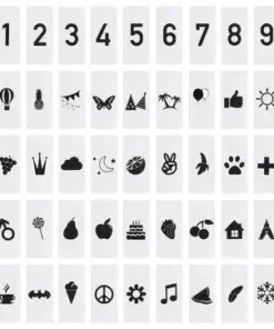 Minitude Symboler Til Lysboks Tilbehørspakke