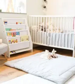 Alice & Fox Sengekant Sprinkelseng Soft 360, Grå