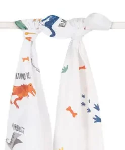 Jollein Musselinteppe 2-Pack Dinosaur