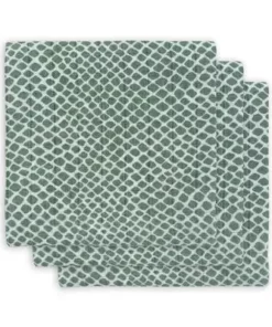 Jollein Musselinteppe 3-pack, Grønn