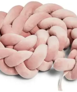 Minitude Sengekant Flettet, Dusty Pink