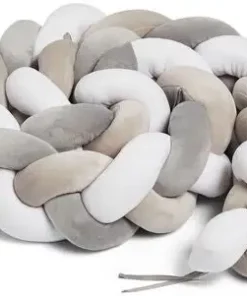 Minitude Sengekant Flettet, Grå