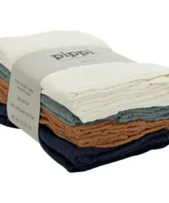 Pippi Musselinteppe 8-pack, Dress Blues