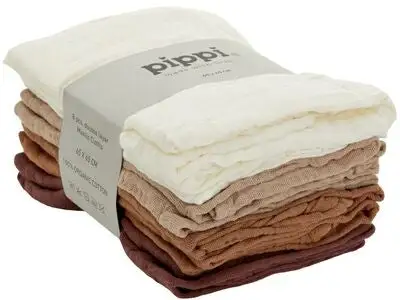 Pippi Musselinteppe 8-pack, Mahogany