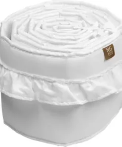 NG Baby Sengekant Volang 25x360 Cm, Hvit