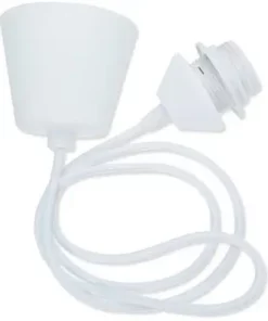 Alice & Fox Lampeledning Tekstil, Hvit