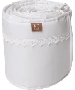 NG Baby Sengekant Sprinkelseng Blonder, Hvit