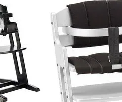BabyDan Danstolen Matstol, Svart + Matstolpute, Svart