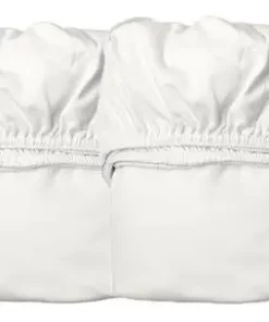 Leander Stretchlaken Vugge 2-pack 40x80, White