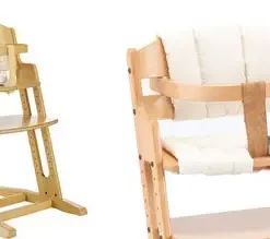 BabyDan Danstolen Matstol, Natur + Matstolpute, Beige