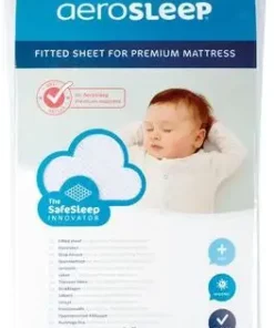 AeroSleep Stretchlaken PREMIUM 70x140, Hvit