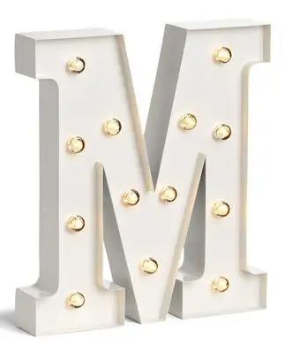 Alice & Fox Bokstavlampe M, Hvit - Bilde 4