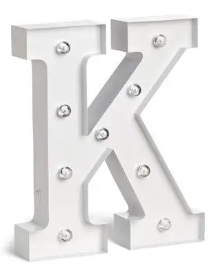 Alice & Fox Bokstavlampe K, Hvit - Bilde 5