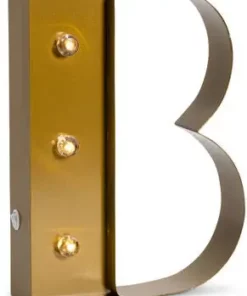 Petite Déco Bokstavlampe B, Gull