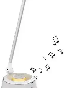 DecoTech LED Skrivebordslampe, Silver/Hvitt