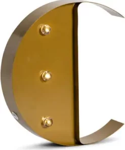 Petite Déco Bokstavlampe C, Gull