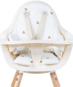 Childhome Chilhome Evolu Matstolpute Jersey Hearts, Ecru