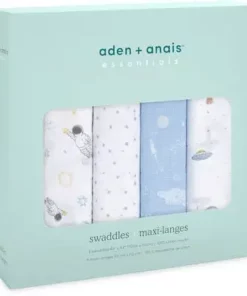 Aden + Anais™ Essentials Musselintepper 4-pack, Space Explorers