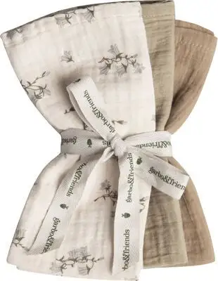 Garbo & Friends Musselinteppe 3-pack, Bluebell