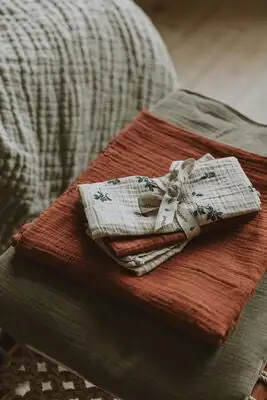 Garbo & Friends Garbo&Friends Musselinteppe 3-pack, Blueberry - Bilde 2