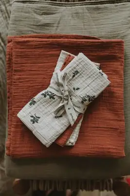 Garbo & Friends Garbo&Friends Musselinteppe 3-pack, Blueberry - Bilde 3