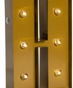 Petite Déco Bokstavlampe H, Gull