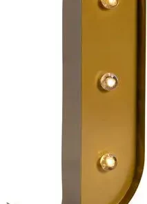 Petite Déco Bokstavlampe J, Gull