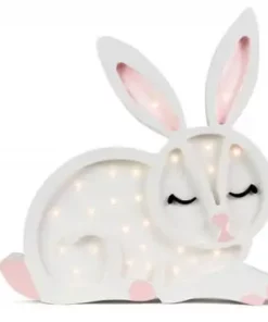 Little Lights Lampe Kanin, Hvit