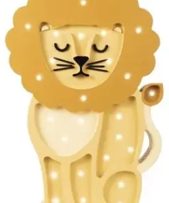 Little Lights Lampe Løve, Gul