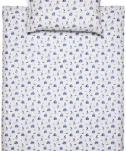 Minitude Sengesett ShipOhoj 100x140, Pristine/Mazarine Blue