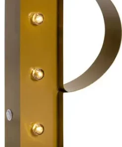 Petite Déco Bokstavlampe P, Gull