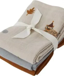 OYOY Musselinteppe 3-pack Leopard