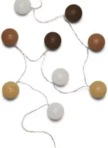 Alice & Fox Lysslynge 10 Baller, Mixed Brown