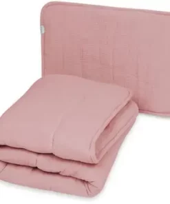 BabyMatex Musselin Dyne Og Pute, Rosa