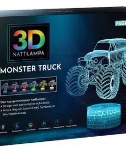 Powerpal 3D-Nattlampe Monster Truck