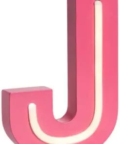 POPP Bokstavlampe J, Rosa