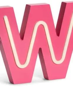 POPP Bokstavlampe W, Rosa